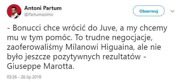 Juventus zaoferowało Higuaina w zamian za Bonucciego!